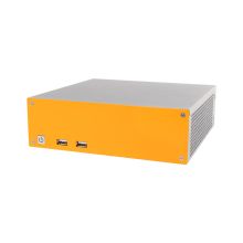 MC500 Compacte Mini-ITX Behuizing (Oranje en Zilver)