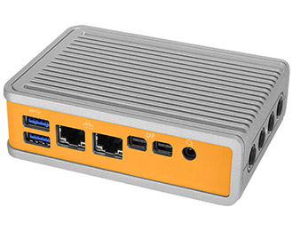 Lüfterloser Quad Core Industrie Edge Mini PC mit Dual LAN (vorkonfiguriert)