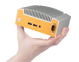 Broadwell Industrial Fanless NUC Computer In Hand