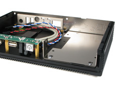 Fanless NUC Case with expansion options including UPS