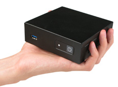 NC210 NUC Computer Case fits in the palm of your hand