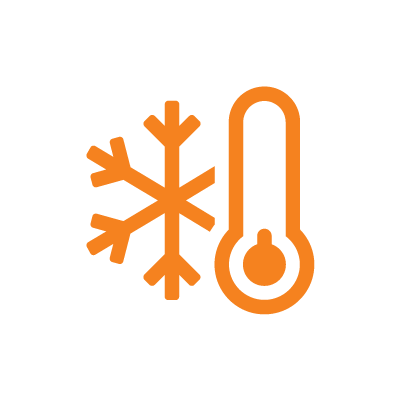 Bedrijfstemperatuurbereik van -40°C tot 70°C