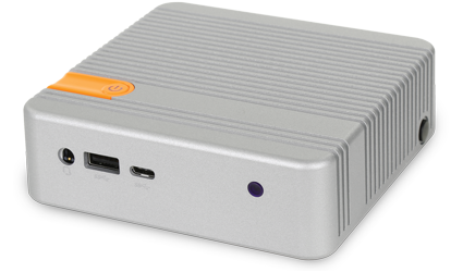A photo of the OnLogic CL100 mini pc industrial computer