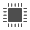 Ein Symbol, das die Chipleistung anzeigt
